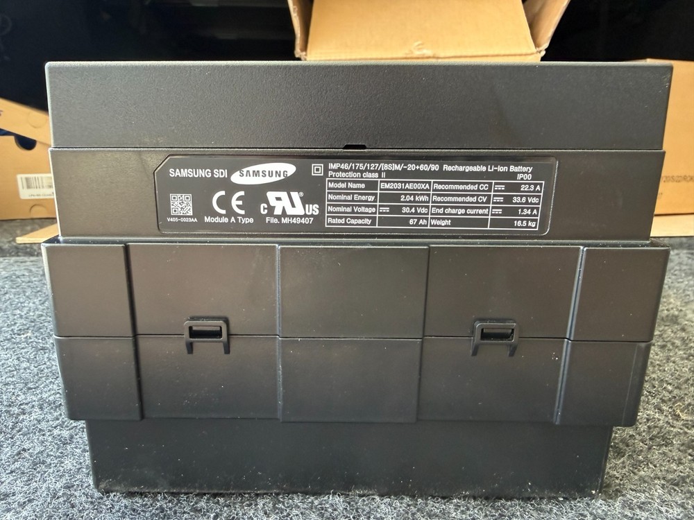 Samsung SDI Lithium Ion EM2031AE00XA 2.04kWh 30.4v 67Ah