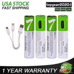 2-4PCS 1.5V 750/2600mWh AA / AAA Battery USB Rechargeable Lithium ion Batteries