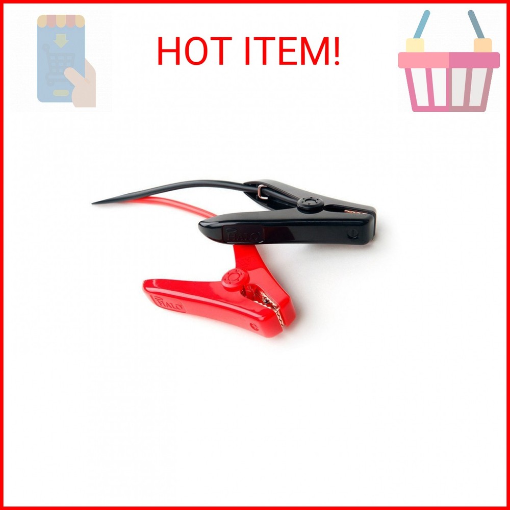 HALO Bolt Mini Jumper Cables | Spark Proof Clamps, Easy-to-Use Replacement Cable
