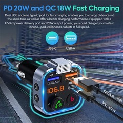 Bluetooth Car FM Transmitter MP3 Player Hands free Radio Adapter Kit USB Charger