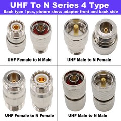 24 Pack UHF Adapter Kits RF Coaxial Connectors SMA To BNC Connector PL259 SO239