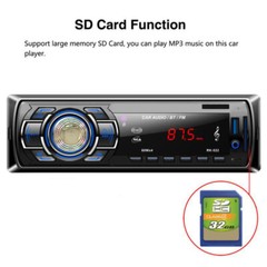 Single 1 Din Car Stereo MP3 Player Bluetooth In-Dash FM Radio Head Unit AUX/USB