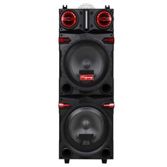 Portable Bluetooth Speaker Dual 10″ Woofers & Tweeter w/ Disco Light Mic Remote