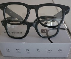 CYM Smart Glasses Black Wi-Fi Speaker Camera AI Integration