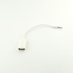 3.5mm Male AUX Audio Plug to USB 2.0 A Female Jack Converter Adapter Cord Cable