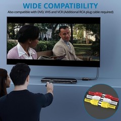 Plug and Play RCA to HDMI Converter with Aspect Ratio Switch for Retro Consoles