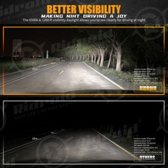 2X 240W 24000LM Canbus H11 LED Headlight Kit High Low Beam Bulb Conversion Kits