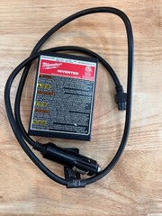 Milwaukee 23-37-0010 Power Inverter 120V AC Out 150W Run – 300W Peak/Spike