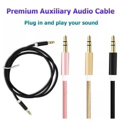 3.5mm Aux Cable Male to Male For PC Mobile Phone ipod Car Head unit Audio wire