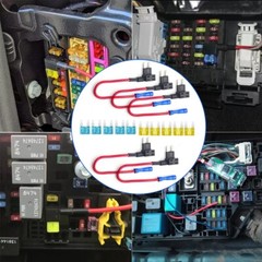 15Pcs Fuse TAP ADAPTER KIT 12V 20 Amp Car Add-a-circuit Mini ATM APM Blade Fuse