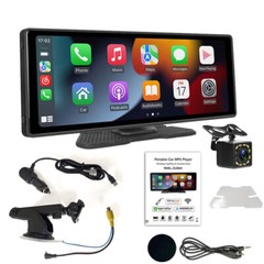 10.26″ Portable Car Stereo HD Wireless Carplay Android Auto +CAM Touch Screen FM