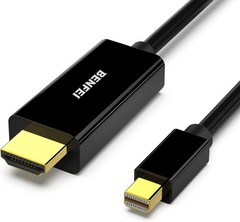 Durable Mini DP to HDMI Cable 0.9m – 24K Gold-Plated, Universal Compatibility