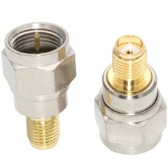 F-Type Male to SMA Female Plug Jack RF Coaxial Adapter Cable Connector 2/4PCS