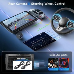 4+64G For Ford Focus 2012-2018 Android13 Apple Carplay Car Stereo Radio GPS Navi