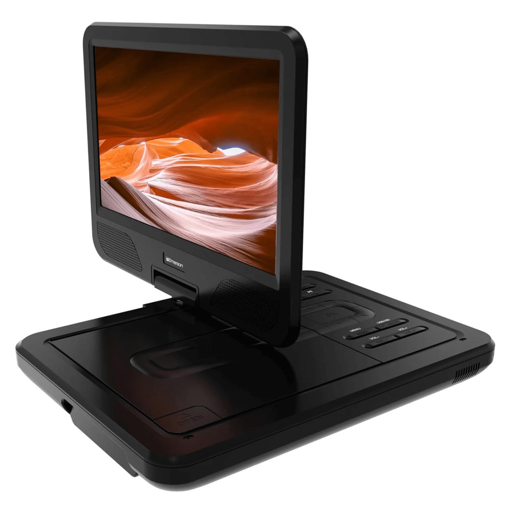 Emerson 10″ DVD Player w Built-In Speaker, Multiple Device Inputs and TV Tuning