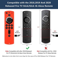 Silicone Remote Cover for Amazon Fire TV Stick 4K Protective Case Skin 5 Color