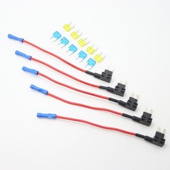15PCS Car Fuse Holder TAP Adapter Kit 12V 15A 20A Add-a-circuit Standard ATM APM