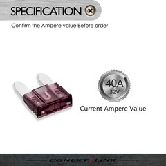 25pcs 40 A Amp APM ATM Fuse Mini Blade Car Audio Automotive Motorcycle Truck SUV