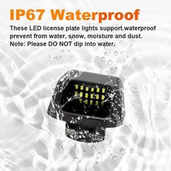 LED License Plate Light Lens Tag Lights Color: Nissan LED License Plate Light