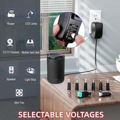 30W AC/DC Adapter with Smart Protection – Perfect for Home and Travel