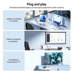 Acasis 4.9ft USB-C to HDMI Cable 4K@60Hz Braided Nylon & Aluminum Shell