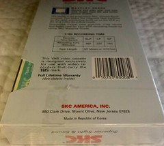 SKC VHS HQ Maxplay Grade Blank Video Cassette Tape T-160 (up to 8 hrs)