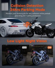 Vantrue Falcon 1 (F1) Motorcycle 4K Dashcam (4K + 1080P) GPS | WiFi(1TB Support)