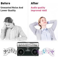 Cassette Head Cleaner Tape with Fluid Maintenance Kit – Easy to Use & Restore