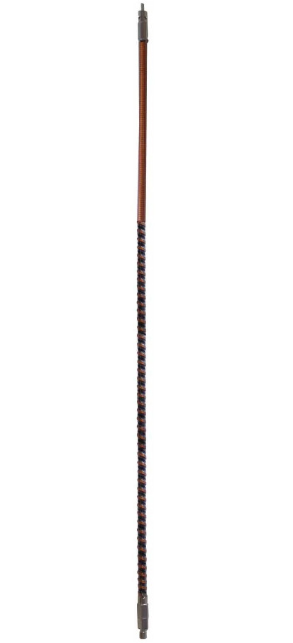 Procomm QW45BG 4.5′ Black & Gold 1500W Quad-Rod Tunable Fiberglass Antenna NEW