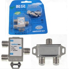 2 Way 5-1000 MHz 1 to 2 Coaxial Splitter for Coax Cable HDTV Satellite #