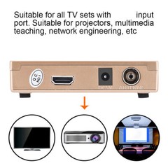 RF to All Standard Converter Analog TV Receiver Adapter Remote Control