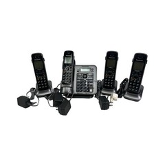 Panasonic KX-TG7641 DECT 6.0 PLUS Base & 4 Cordless Handsets KX-TGA660