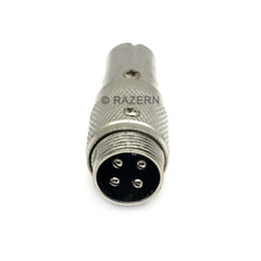 NEW 4-Pin Cobra Microphone to 5-Pin DIN Adapter For Realistic Cybernet CB Radio