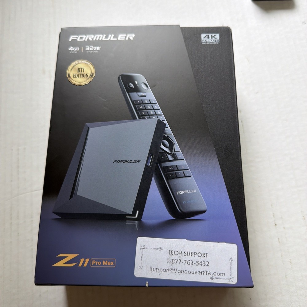 Formuler Z11 Pro MAX BT1 Edition Wireless AX 2×2 Gigabit LAN 4GB Ram 32GB ROM 4K
