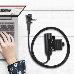 Metal+ABS U94 PTT Cable Plug Adapter For Vertex Standard VX-231 VX131 VX230/261
