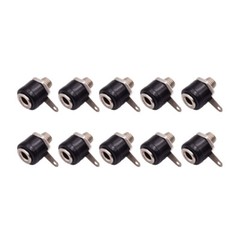 US Stock Male+Female 4mm Banana Plug + Socket Screw Connector J072 Audio Adapter