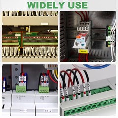 5 PCS 16Pin PCB Mount Screw Terminal Block Connector 2.54mm Green