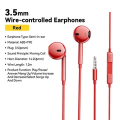 Essager 3.5mm Wired Headphones In Ear Headset Wired Earphones with Microphone St