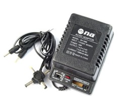 12 Volt Universal Power Supply 1 Amp AC DC Wall Plug 1.5v 3v 4.5v 6v 7.5v 9v 12v
