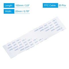 40 Pins 0.5mm Pitch 100mm FPC FFC Flexible Flat Cable 20Pcs (A Type)