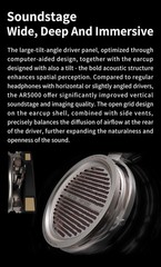 Aune AR5000 Full-Size Open-Back Headphones — Champagne Gold