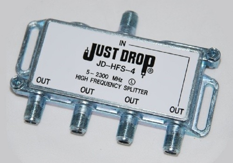 Just Drop JD-HFS-4 5-2300MHz 4 Way Splitter