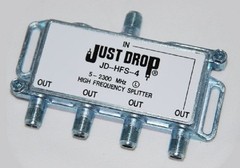 Just Drop JD-HFS-4 5-2300MHz 4 Way Splitter