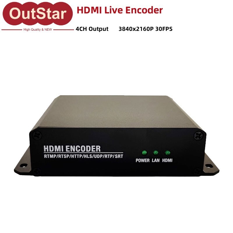 4K30 H.265 HDMI Live Encoder HD Acquisition Card 3840x2160P 30FPS 4CH Gigabit