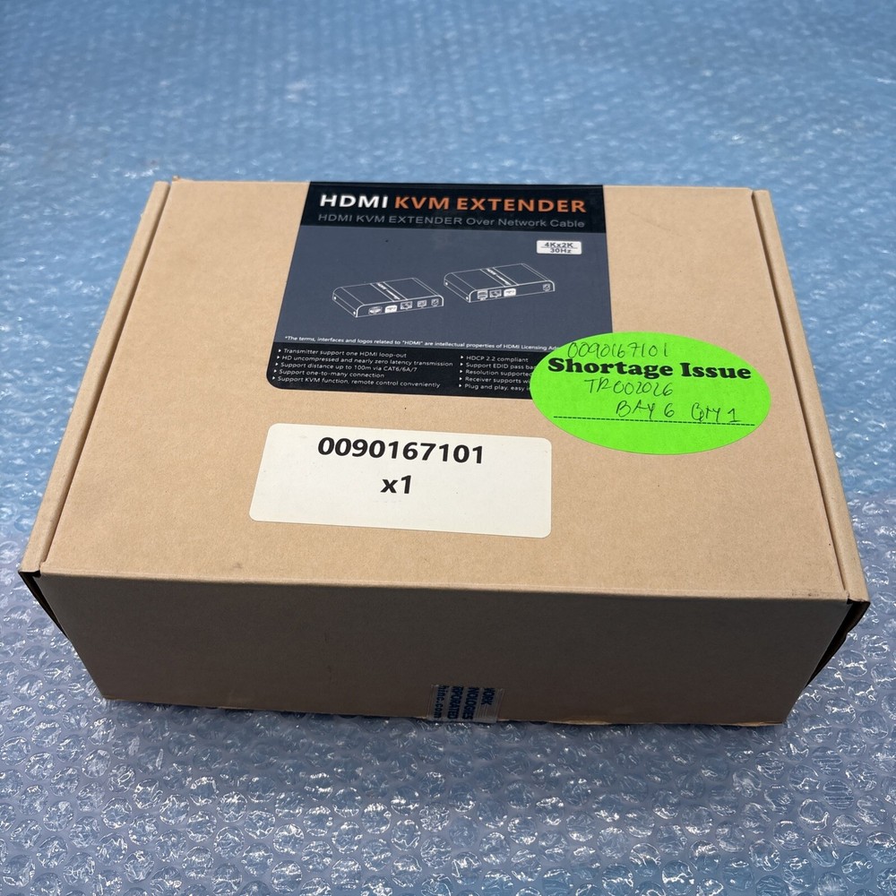 NTI HDMI KVM Extender 4K model: ST-IPUSB4K-LC-CLR 4K x 2K 30Hz – Used
