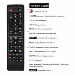New BN59-01199F Remote Control Universal for most Samsung Smart TV LED LCD HDTV
