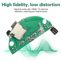 3.7V Bluetooth Amplifier Speaker Module w/ Card Slot Stereo Sound Hi-Fi Lossless