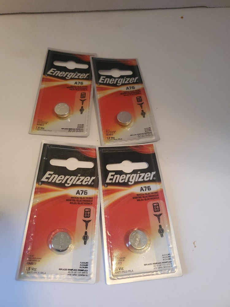 Energizer Watch Battery 1.5 Volt A76 1 Each (Pack of 4)