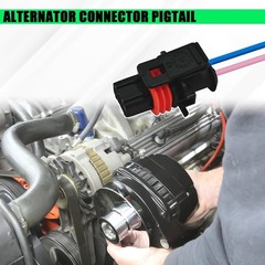 2-Wire Alternator Connector Pigtail, Durable 6-inch Pigtail, 25877026 Easy Insta