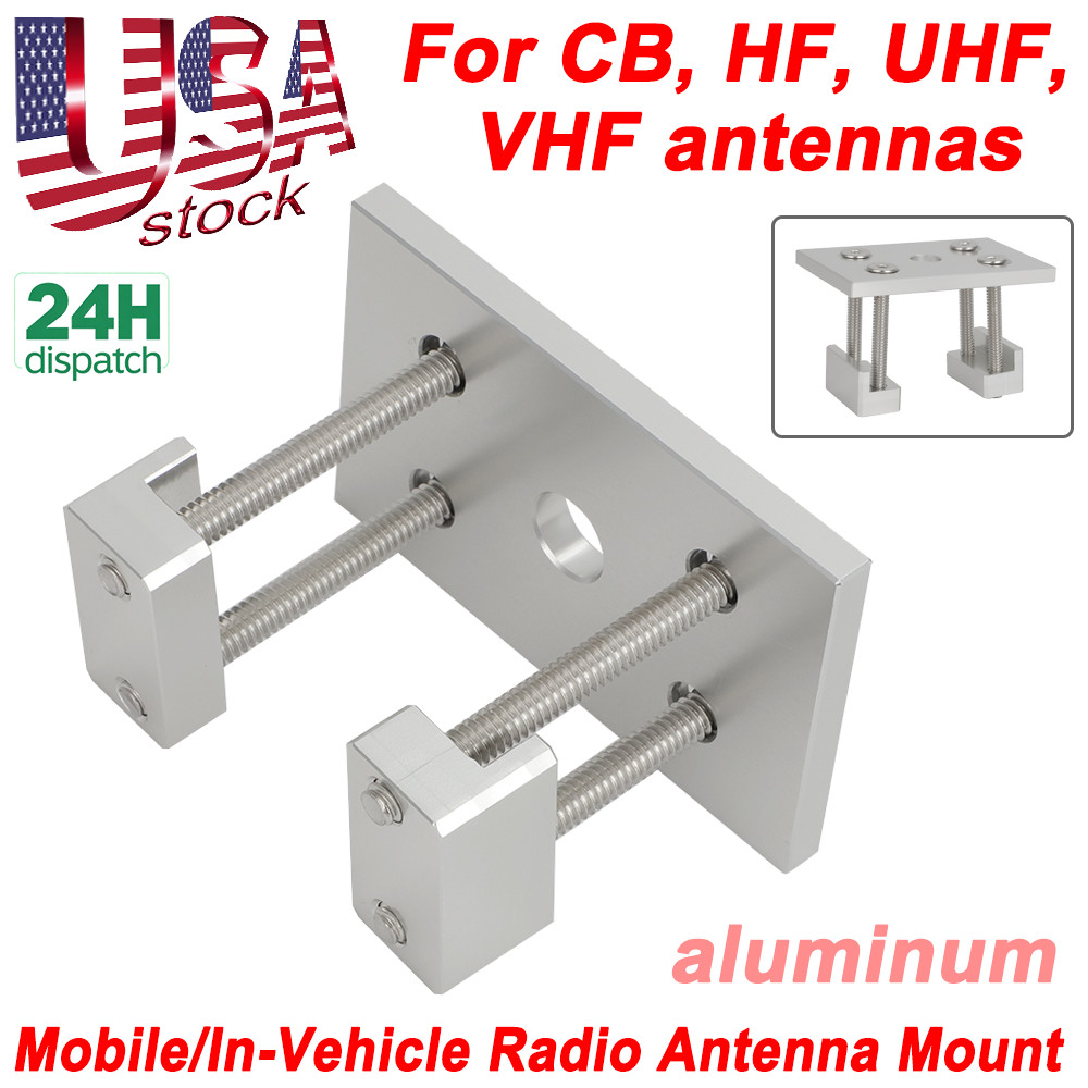 Aluminum For CB HAM Radio Antenna Mount Bracket fit Pickup Truck Stake Pocket US